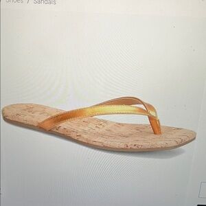 NWT Kork-Ease Korks Winnie Metallic Flip Flops